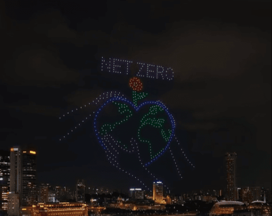 Dazzling Skies: Unforgettable Marina Bay Light Show Drone